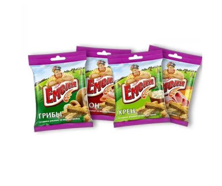 Гренки "Фишка" 40г ржаные со вкусом английского бекона/45